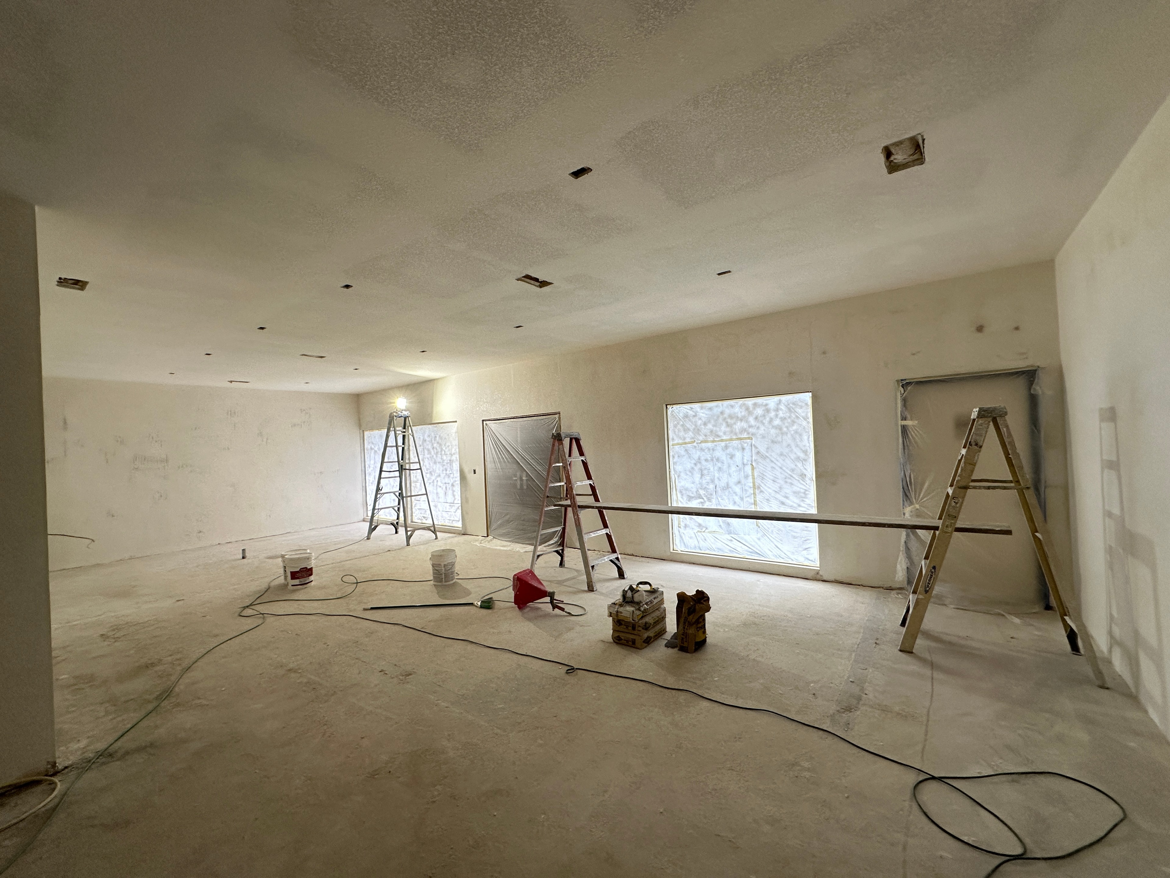 HCIC construction project — remodel detail work